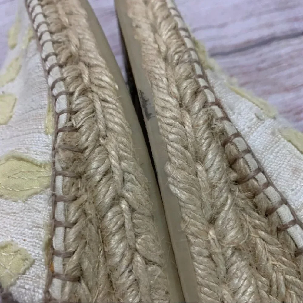 Eric Michael Floral Espadrilles Sandals size 40